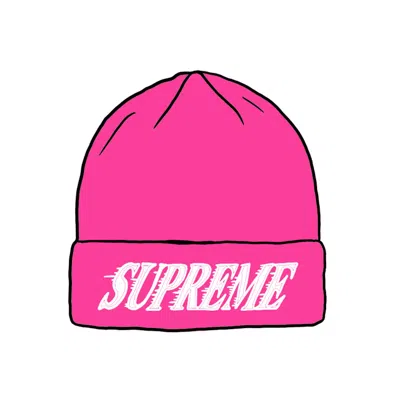 Pre-owned Supreme Crossover Beanie In Fuchsia