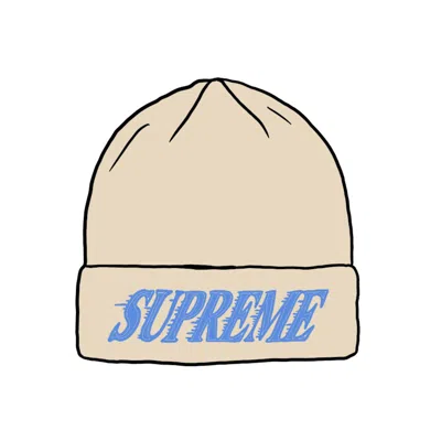 Pre-owned Supreme Crossover Beanie In Natural