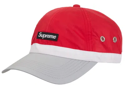Pre-owned Supreme Crown Band Nylon 6 Panel (ss24) In Red