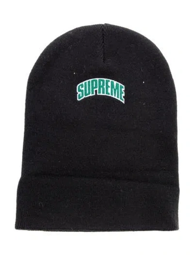 Pre-owned Supreme Crown Logo Beanie In Black