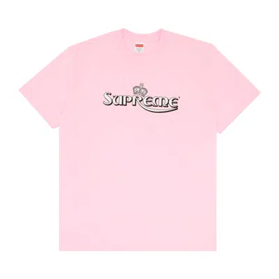 Pre-owned Supreme Crown Tee 'light Pink'