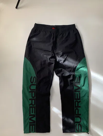 Pre-owned Supreme Curve Black Green Track Pants