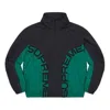 Supreme Curve Track Jacket 'black Green'