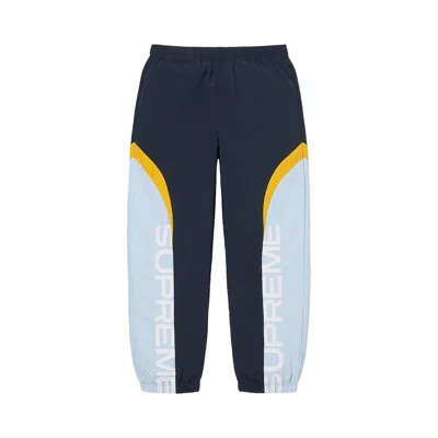 Pre-owned Supreme Curve Track Pant 'navy' In Blue