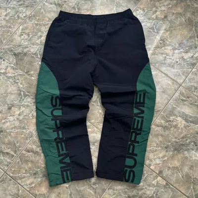 Pre-owned Supreme Curve Track Pants In Black