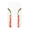 Supreme Curve Track Pants 'white Red Olive Green'