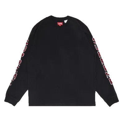 Pre-owned Supreme Kids'  Cut Out Long-sleeve Top 'black'