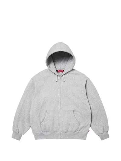 Supreme Cut-out Zip-up Hoodie In Brown