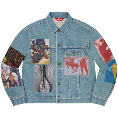 Pre-owned Supreme Daidō Moriyama Denim Trucker Jacket 'blue'