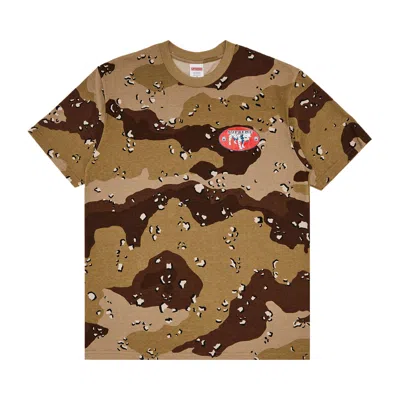 Pre-owned Supreme Dalmatian Tee 'chocolate Chip Camo' | Brown | Men's Size Xxl