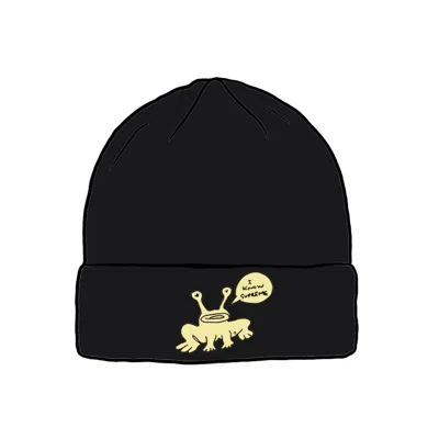 Pre-owned Supreme Daniel Johnston Beanie In Black
