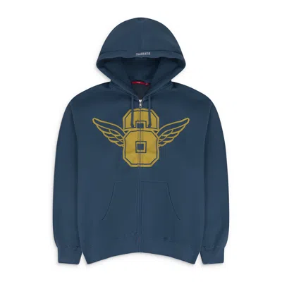 Supreme Dark Blue Wings Zip Up Sweatshirt