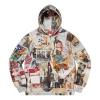 Supreme Dash's Wall Hooded Sweatshirt 'multi-color' In Gray