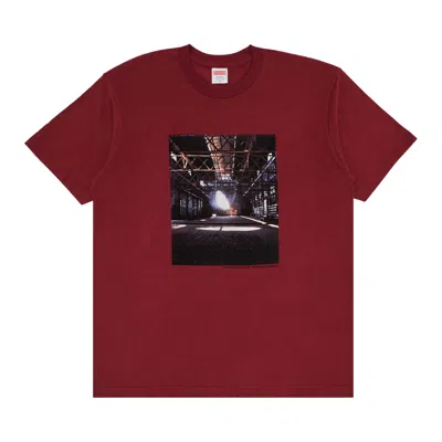 Pre-owned Supreme Day's End Tee 'cardinal' In Red