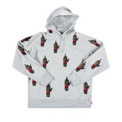 Pre-owned Supreme Dead Prez Rbg Embroidered Hooded Sweatshirt 'grey'