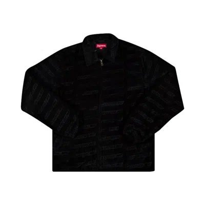 Pre-owned Supreme Debossed Logo Corduroy Jacket 'black' | Men's Size M
