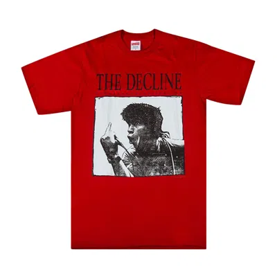 Pre-owned Supreme Decline Of Western Civilizations Tee 'red' | Men's Size M