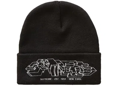 Pre-owned Supreme Delta Logo Beanie In Black