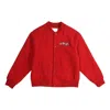 Supreme Delta Logo Varsity Jacket 'red'