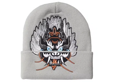 Pre-owned Supreme Demon Beanie In Grey In Gray