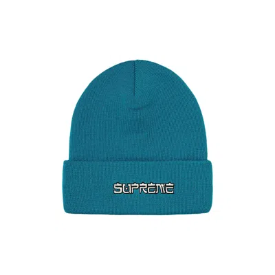 Pre-owned Supreme Demon Beanie 'teal' In Blue