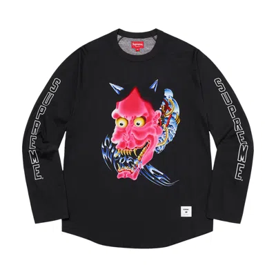 Pre-owned Supreme Demon Raglan Long-sleeve Top 'black'