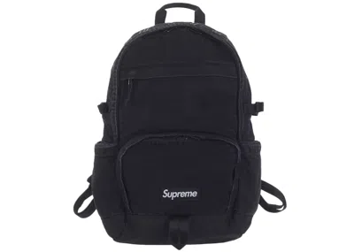 Pre-owned Supreme Denim Backpack In Black