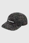 Supreme Denim Boucle Camp Cap In Black At Urban Outfitters