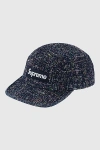 Supreme Denim Boucle Camp Cap In Navy At Urban Outfitters In Navy