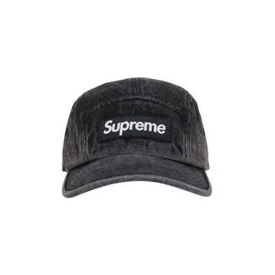 Pre-owned Supreme Denim Camp Cap 'black'