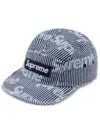 Supreme Denim Camp Cap In Blue