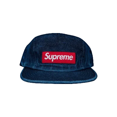 Pre-owned Supreme Denim Camp Cap 'denim' In Blue