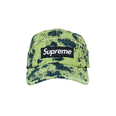 Pre-owned Supreme Denim Camp Cap 'dyed Green'