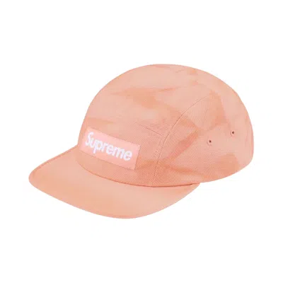 Pre-owned Supreme Denim Camp Cap 'peach' | Pink | Men's Size Onesize