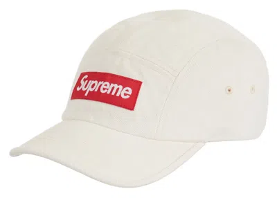 Pre-owned Supreme Denim Camp Cap (ss23) In Natural