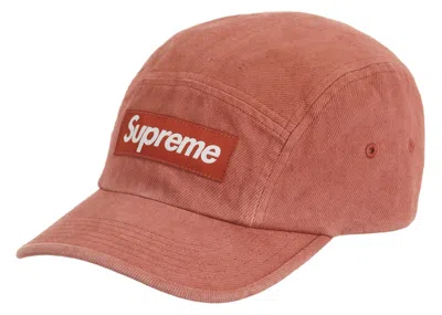 Pre-owned Supreme Denim Camp Cap (ss23) In Rust
