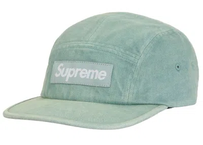 Pre-owned Supreme Denim Camp Cap Ss24 In Mint