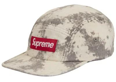 Pre-owned Supreme Denim Camp Cap (ss25) In Bleached