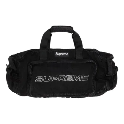 Supreme Denim Duffle Bag 'black'
