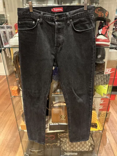 Pre-owned Supreme Denim Jeans In Black