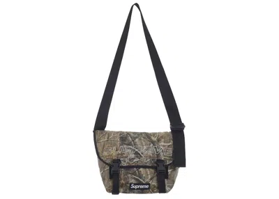 Pre-owned Supreme Denim Messenger Bag In Realtree Ap Camo