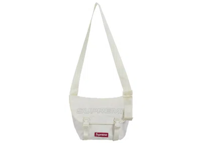 Pre-owned Supreme Denim Messenger Bag In White