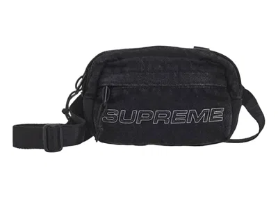 Pre-owned Supreme Denim Mini Shoulder Bag In Black
