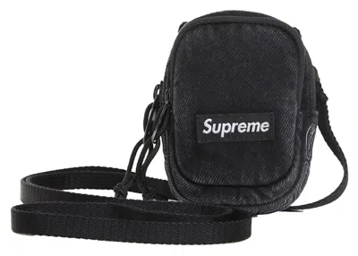 Pre-owned Supreme Denim Mini Utility Bag In Black