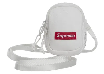 Pre-owned Supreme Denim Mini Utility Bag In White