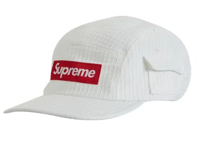 Pre-owned Supreme Denim Ripstop Camp Cap In White