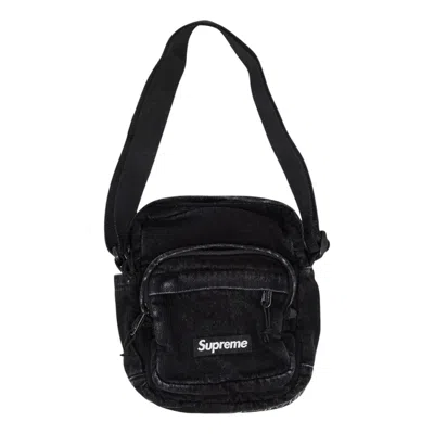 Supreme Denim Shoulder Bag 'black'