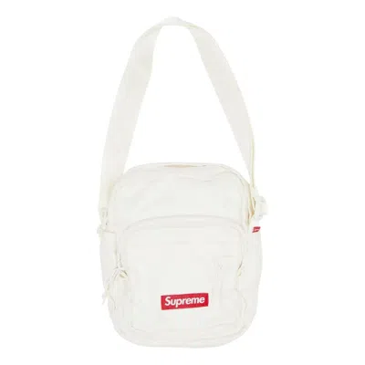 Supreme Denim Shoulder Bag 'white'