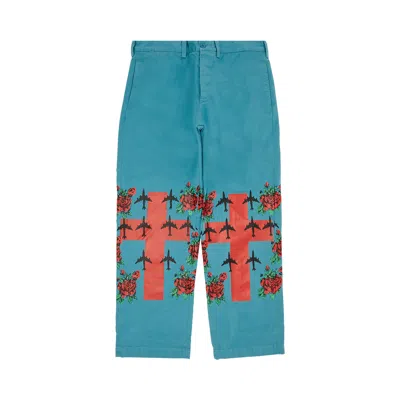 Pre-owned Supreme Destruction Of Purity Chino Pant 'teal'