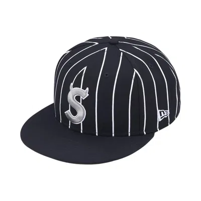 Pre-owned Supreme Devil S Logo New Era 'stripe' | Black | Men's Size 7.125